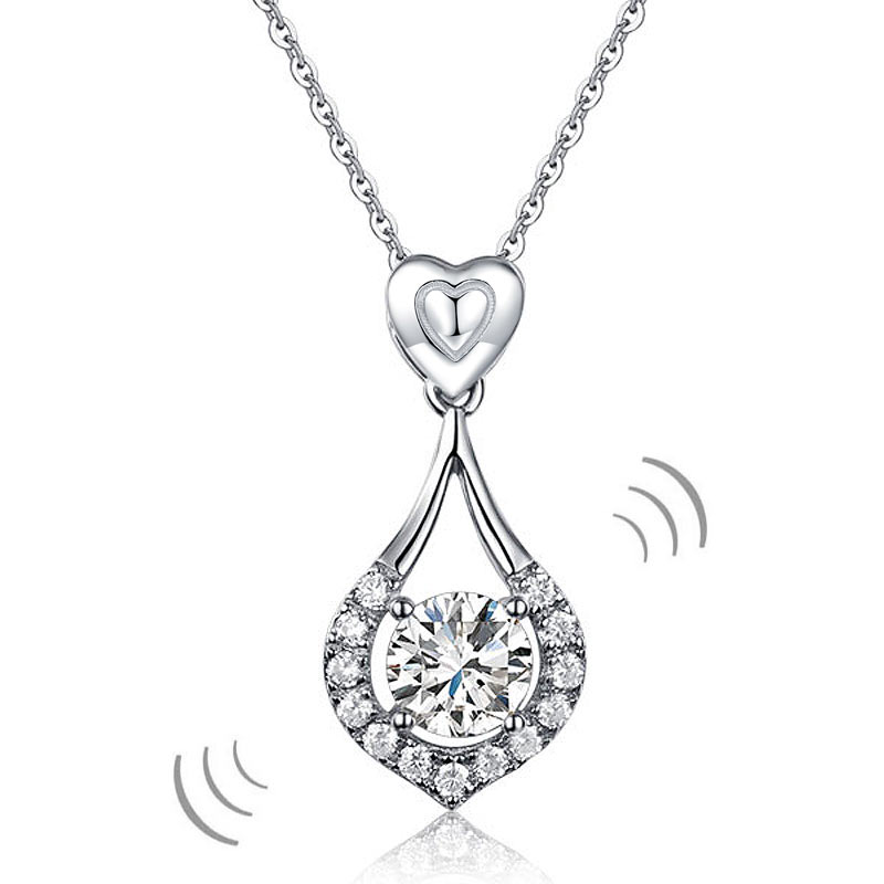Heart Tear Drop Pendant Necklace7